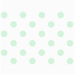 Polka Dots - Pastel Green on White 5  x 7  Photo Cards