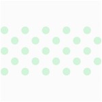 Polka Dots - Pastel Green on White 4  x 8  Photo Cards