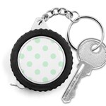 Polka Dots - Pastel Green on White Measuring Tape