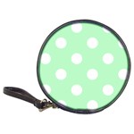 Polka Dots - White on Mint Green Classic 20-CD Wallet