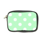Polka Dots - White on Mint Green Coin Purse