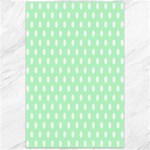 Polka Dots - White on Mint Green Canvas 24  x 36 