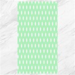 Polka Dots - White on Mint Green Canvas 40  x 72 