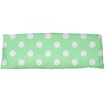 Polka Dots - White on Mint Green Body Pillow Case (Dakimakura) (One Side)