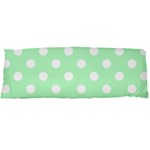 Polka Dots - White on Mint Green Body Pillow Case Dakimakura (Two Sides)