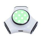 Polka Dots - White on Mint Green Portable USB Hub (One Side)