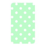 Polka Dots - White on Mint Green Memory Card Reader (Rectangular)