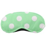 Polka Dots - White on Mint Green Sleeping Mask