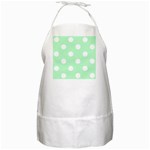 Polka Dots - White on Mint Green BBQ Apron