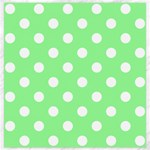 Polka Dots - White on Light Green Canvas 20  x 20 