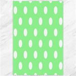 Polka Dots - White on Light Green Canvas 20  x 30 