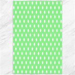 Polka Dots - White on Light Green Canvas 24  x 36 
