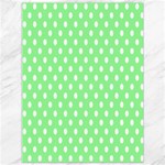 Polka Dots - White on Light Green Canvas 36  x 48 
