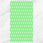 Polka Dots - White on Light Green Canvas 40  x 72 