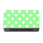 Polka Dots - White on Light Green Memory Card Reader with CF