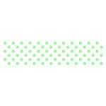 Polka Dots - Light Green on White Satin Scarf (Oblong)