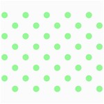 Polka Dots - Light Green on White Collage 8  x 10 