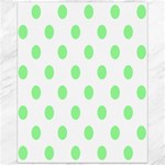 Polka Dots - Light Green on White Canvas 16  x 20 