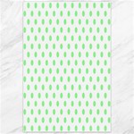 Polka Dots - Light Green on White Canvas 24  x 36 