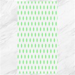 Polka Dots - Light Green on White Canvas 40  x 72 