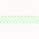 Polka Dots - Light Green on White Small Bar Mat