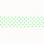 Polka Dots - Light Green on White Medium Bar Mat