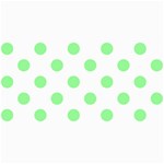 Polka Dots - Light Green on White 4  x 8  Photo Cards