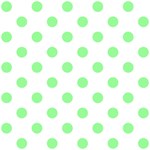 Polka Dots - Light Green on White ScrapBook Page 12  x 12 