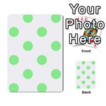 Polka Dots - Light Green on White Multi-purpose Cards (Rectangle)