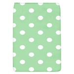 Polka Dots - White on Celadon Green Removable Flap Cover (S)