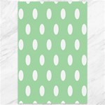 Polka Dots - White on Celadon Green Canvas 12  x 18 