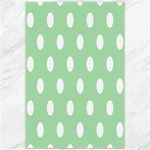 Polka Dots - White on Celadon Green Canvas 20  x 30 