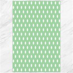 Polka Dots - White on Celadon Green Canvas 24  x 36 