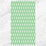 Polka Dots - White on Celadon Green Canvas 40  x 72 