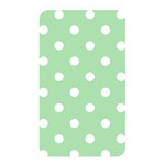 Polka Dots - White on Celadon Green Memory Card Reader (Rectangular)