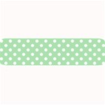 Polka Dots - White on Celadon Green Medium Bar Mat