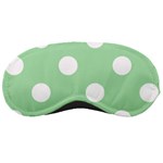 Polka Dots - White on Celadon Green Sleeping Mask