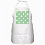 Polka Dots - White on Celadon Green BBQ Apron