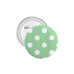 Polka Dots - White on Celadon Green 1.75  Button