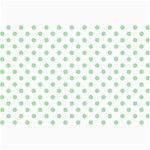 Polka Dots - Celadon Green on White Collage 12  x 18 