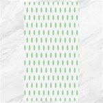 Polka Dots - Celadon Green on White Canvas 40  x 72 