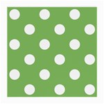 Polka Dots - White on Dollar Bill Green Medium Glasses Cloth