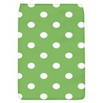 Polka Dots - White on Dollar Bill Green Removable Flap Cover (S)