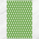 Polka Dots - White on Dollar Bill Green Canvas 24  x 36 