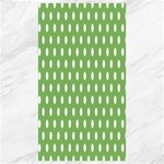 Polka Dots - White on Dollar Bill Green Canvas 40  x 72 