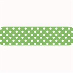 Polka Dots - White on Dollar Bill Green Medium Bar Mat