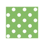 Polka Dots - White on Dollar Bill Green Greeting Card 5  x 7 