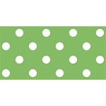 Polka Dots - White on Dollar Bill Green YOU ARE INVITED 3D Greeting Card (8x4)