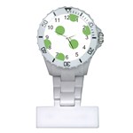 Polka Dots - Dollar Bill Green on White Nurses Watch