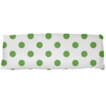 Polka Dots - Dollar Bill Green on White Body Pillow Case Dakimakura (Two Sides)